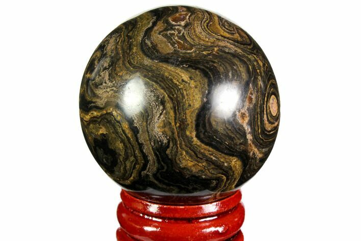 Polished Stromatolite (Greysonia) Sphere - Bolivia #113546